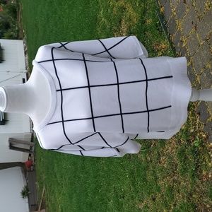 Black Friday Sale:New York & Company Geometric Shirt with Dolman Sleeves, Medium